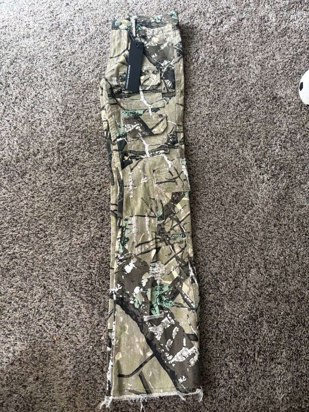 Kid cargo bootcut pants
